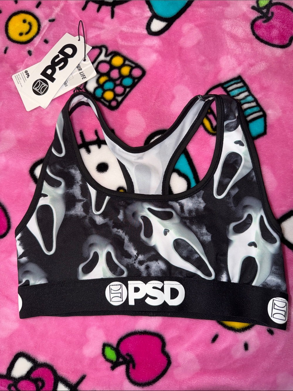 PSD ghost face sports bra NWT